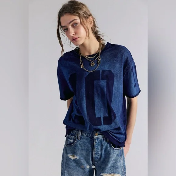 NWT Free People We The Free Laid Back Tee - Picture 1 of 6